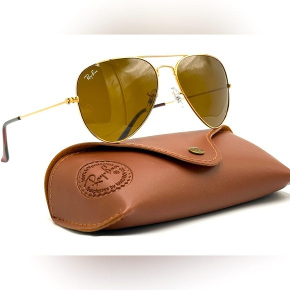 Ray-Ban Aviators RB3025 Arista 58mm 001/33 58mm Pilot Sunglasses